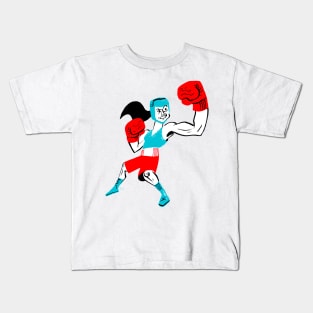 Woman Boxer Kids T-Shirt